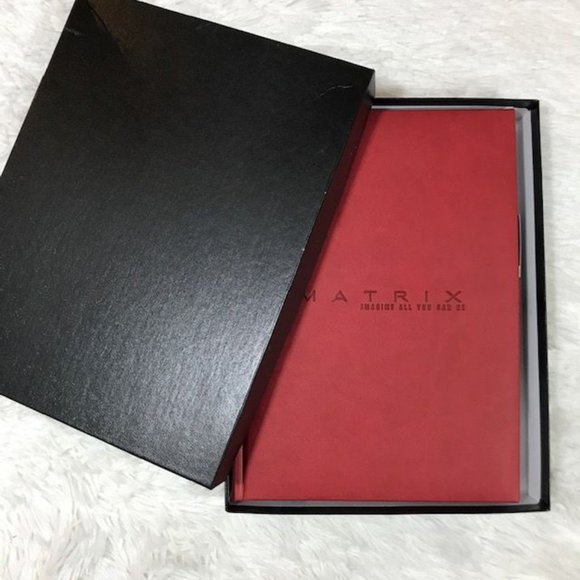 NWOT Castelli Red Italian Genuine Leather MATRIX Imagine All You Can Be Journal - Picture 2 of 10